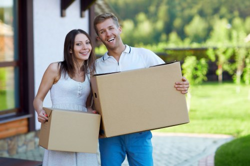 Professional moving truck loading furniture for a Kings Cross relocation