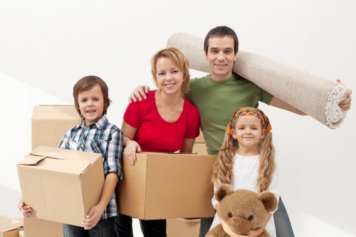 Checklist and moving supplies prepared for a Kings Cross house relocation