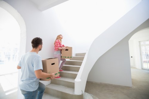 Unpacking service setting up a Kings Cross home interior