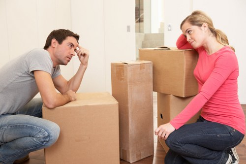 Local team removing bulky furniture from a Kings Cross property